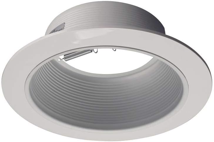 NICOR Lighting 6-Inch White Recessed Baffle Trim for 6-Inch Housings - Image 5